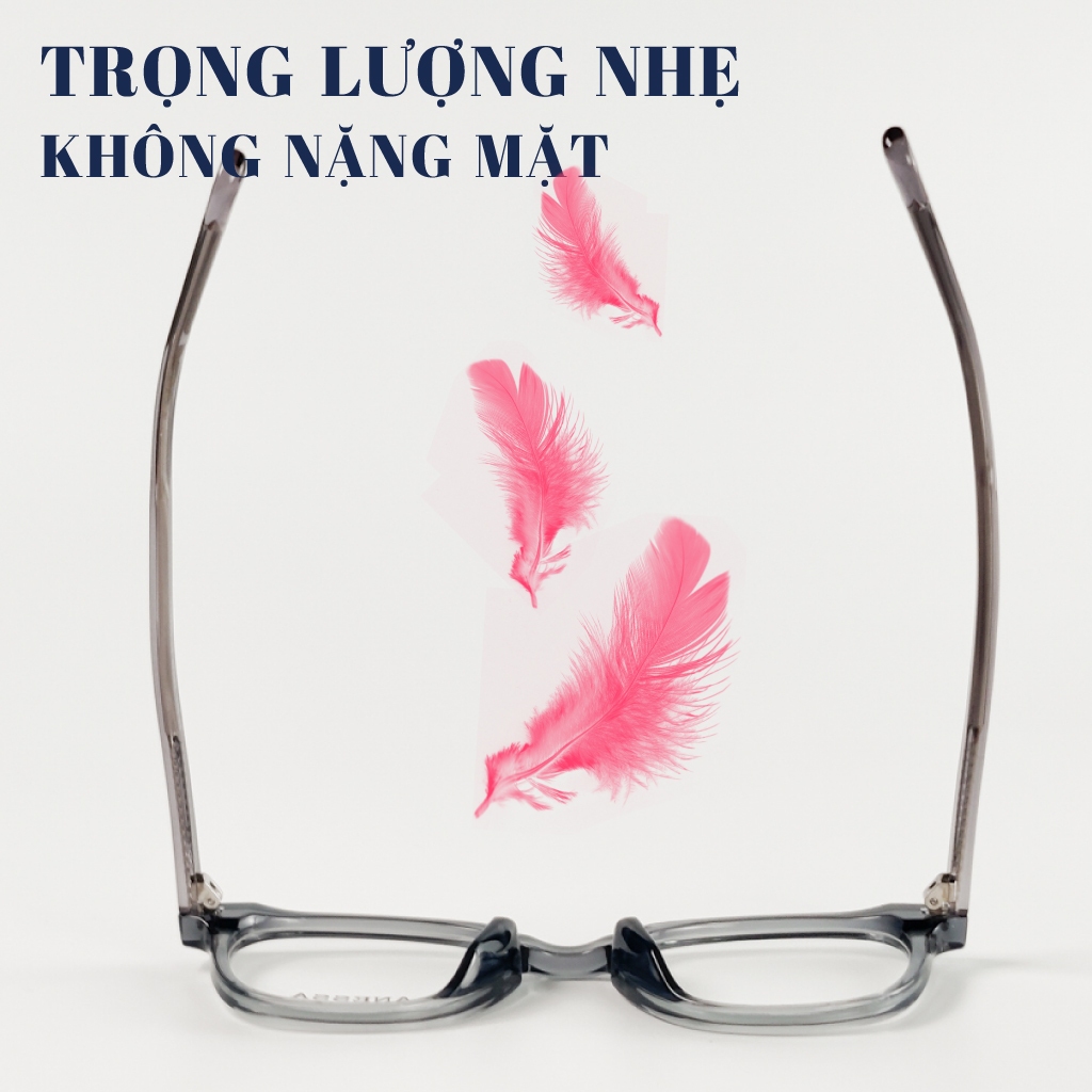 Kính đọc sách nam nữ LB Eyewear 9285 gọng vuông chữ nhật chất liệu nhựa cao cấp lõi kim loại, không cấn mũi, nhẹ mặt