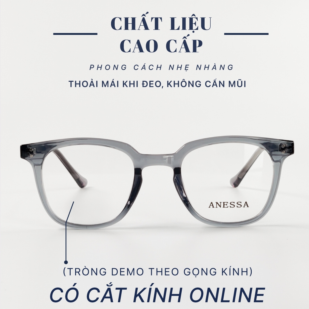 Kính đọc sách nam nữ LB Eyewear 9285 gọng vuông chữ nhật chất liệu nhựa cao cấp lõi kim loại, không cấn mũi, nhẹ mặt