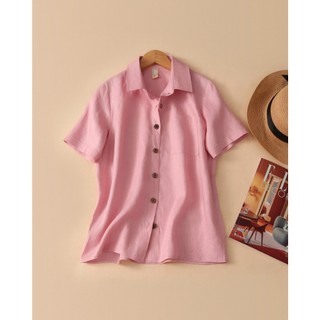 Áo sơ mi linen hồng kachisa - sự kết hợp tinh tế của phong cách và tiện ích