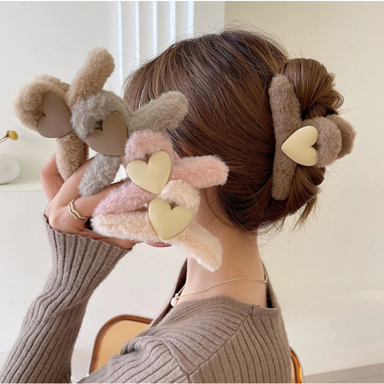 Cặp búi tóc kẹp lông tạo kiểu cho tóc ngăn tóc dài đa năng giá rẻ, kẹp càng cua 16 răng cỡ lớn chắc chắn xinh xỉu