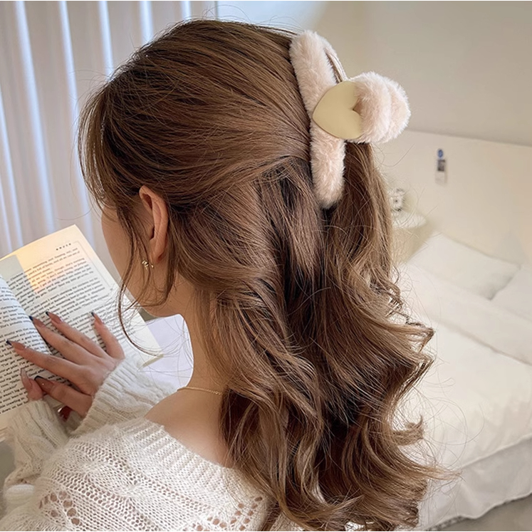 Cặp búi tóc kẹp lông tạo kiểu cho tóc ngăn tóc dài đa năng giá rẻ, kẹp càng cua 16 răng cỡ lớn chắc chắn xinh xỉu