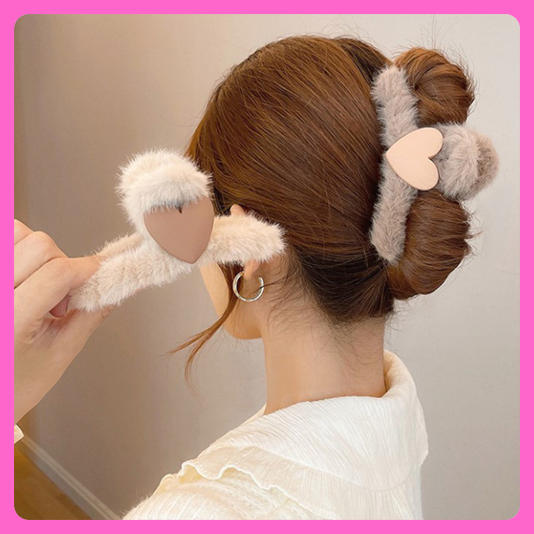 Cặp búi tóc kẹp lông tạo kiểu cho tóc ngăn tóc dài đa năng giá rẻ, kẹp càng cua 16 răng cỡ lớn chắc chắn xinh xỉu