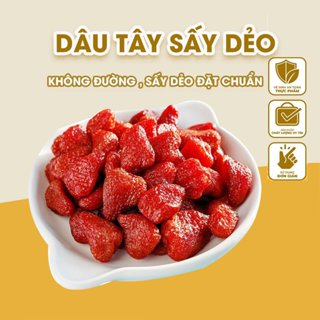 Dâu tây sấy dẻo nguyên vị không đường, Vị chua ngọt thanh, ăn kiêng, giảm cân, ăn vặt văn phòng VitaFruit