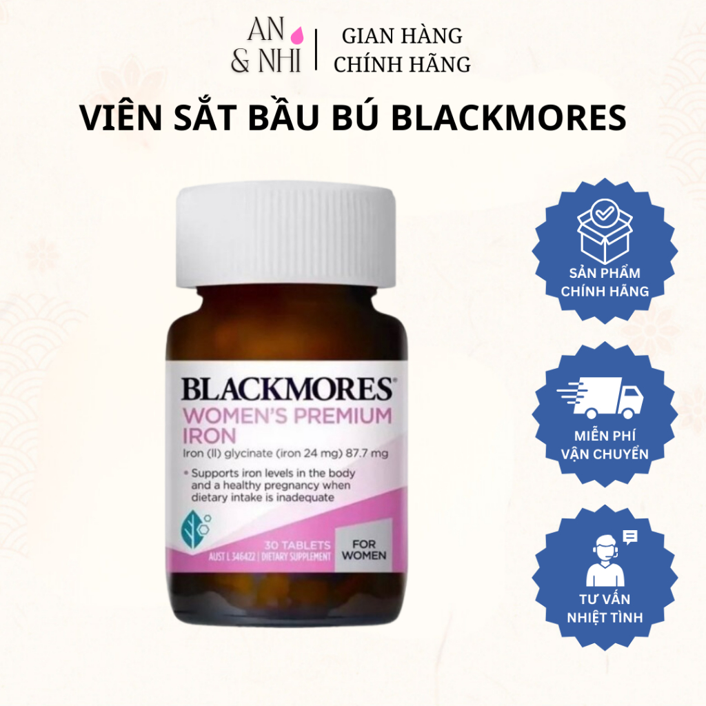 Viên Sắt bầu bú Blackmores úc 30v