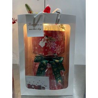 Set bó hoa gấu bông noel( tặng túi đèn thiệp)