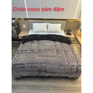 Chăn Lông Cừu Coco 3 lớp 2mx2m3 siêu ấm 4kg nhập khẩu cao cấp