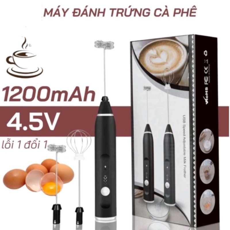 Phớt đánh bọt cafe, đánh trứng cắm điện trực tiếp 220v chính hãng Home - Máy 3 tốc độ usb