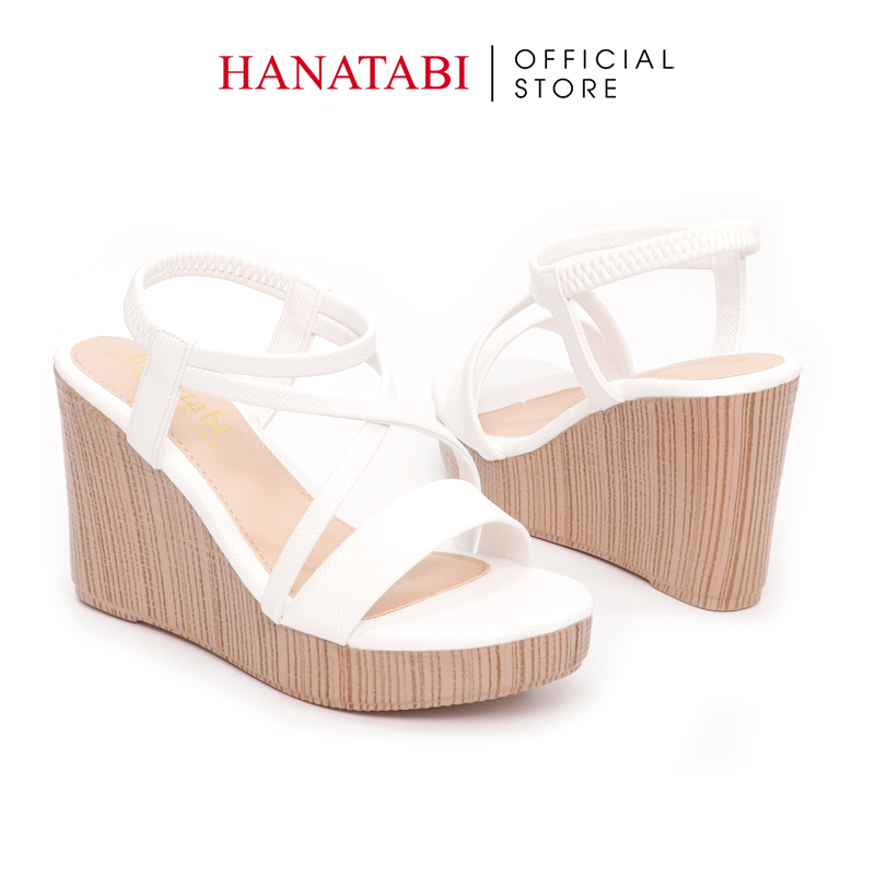 Sandal Nữ Hanatabi Quai Ngang Đế Xuồng Cao 9cm Mã HNSDX9F835