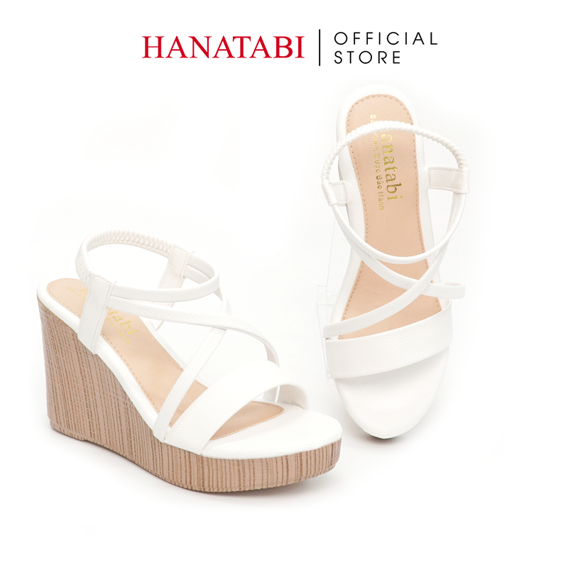 Sandal Nữ Hanatabi Quai Ngang Đế Xuồng Cao 9cm Mã HNSDX9F835
