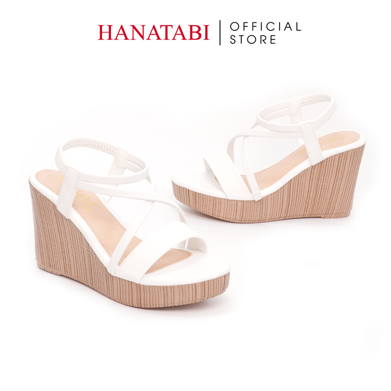 Sandal Nữ Hanatabi Quai Ngang Đế Xuồng Cao 9cm Mã HNSDX9F835