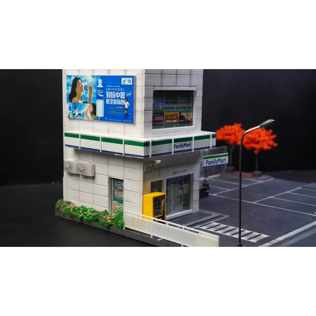 Bộ sa bàn cho xe mô hình 1/64 Familymart
