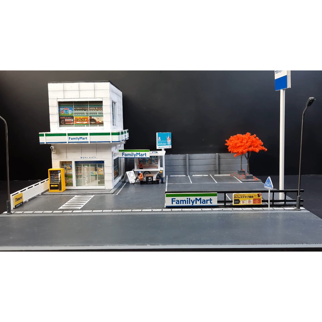 Bộ sa bàn cho xe mô hình 1/64 Familymart