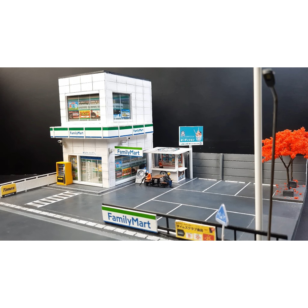 Bộ sa bàn cho xe mô hình 1/64 Familymart