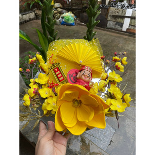 Set trang trí tháp bánh giỏ quà VIP tết 2024
