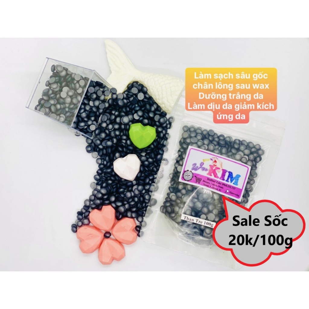 Sáp wax lông nóng Hard Wax Beans Wax 100g Siêu bám lông