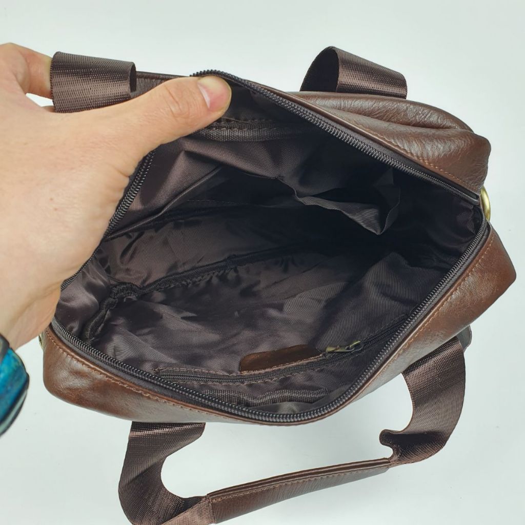 Túi đeo chéo nam; Túi công sở nam da bò thật TD124LEA  - 100% da thật, BH 3 năm