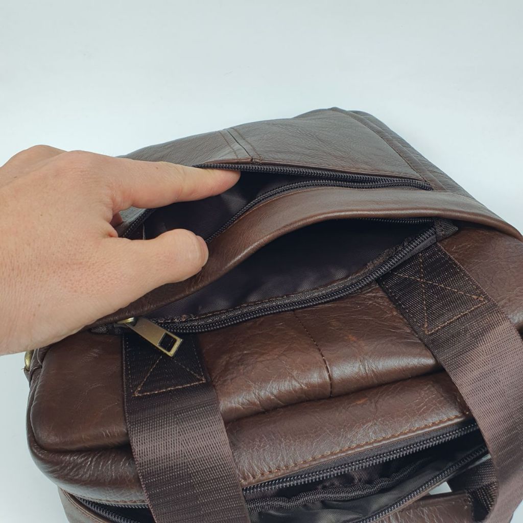 Túi đeo chéo nam; Túi công sở nam da bò thật TD124LEA  - 100% da thật, BH 3 năm