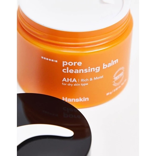 Sáp Tẩy Trang Sạch Sâu, Giảm Mụn Đầu Đen Hanskin AHA Cleansing Balm & Blackhead 80G