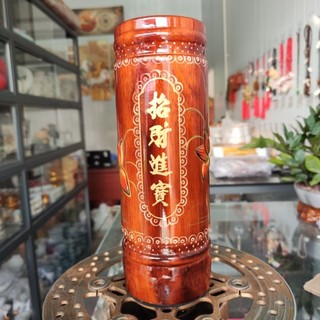 Ống Đựng Nhang Bằng Gỗ Vẽ Hoa Sen(Nhiều mẫu)