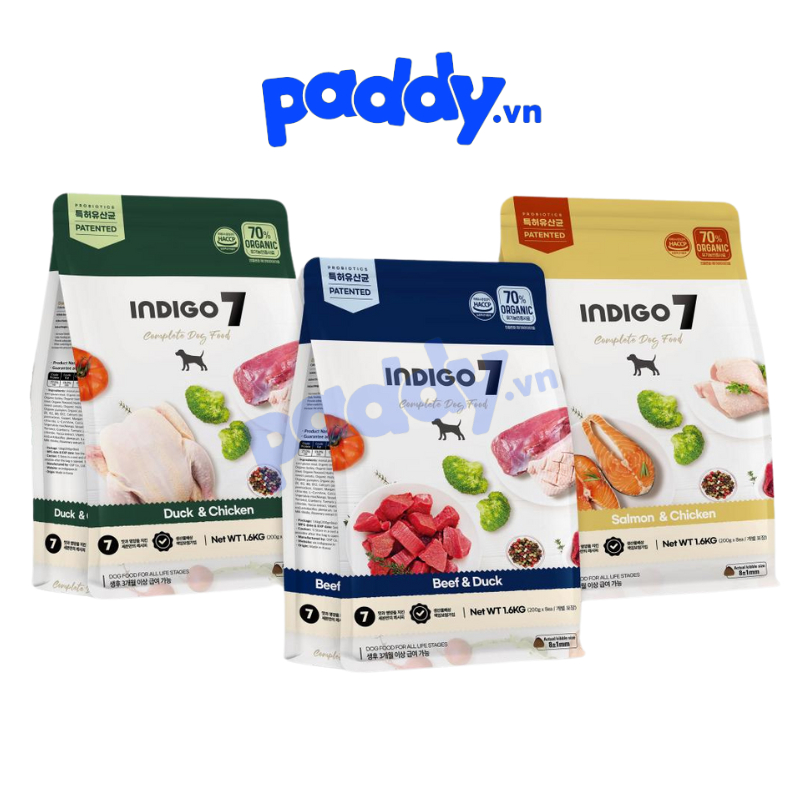Hạt Indigo 7 Cho Chó Đạm Cao, Hỗ Trợ Miễn Dịch, Tiêu Hoá