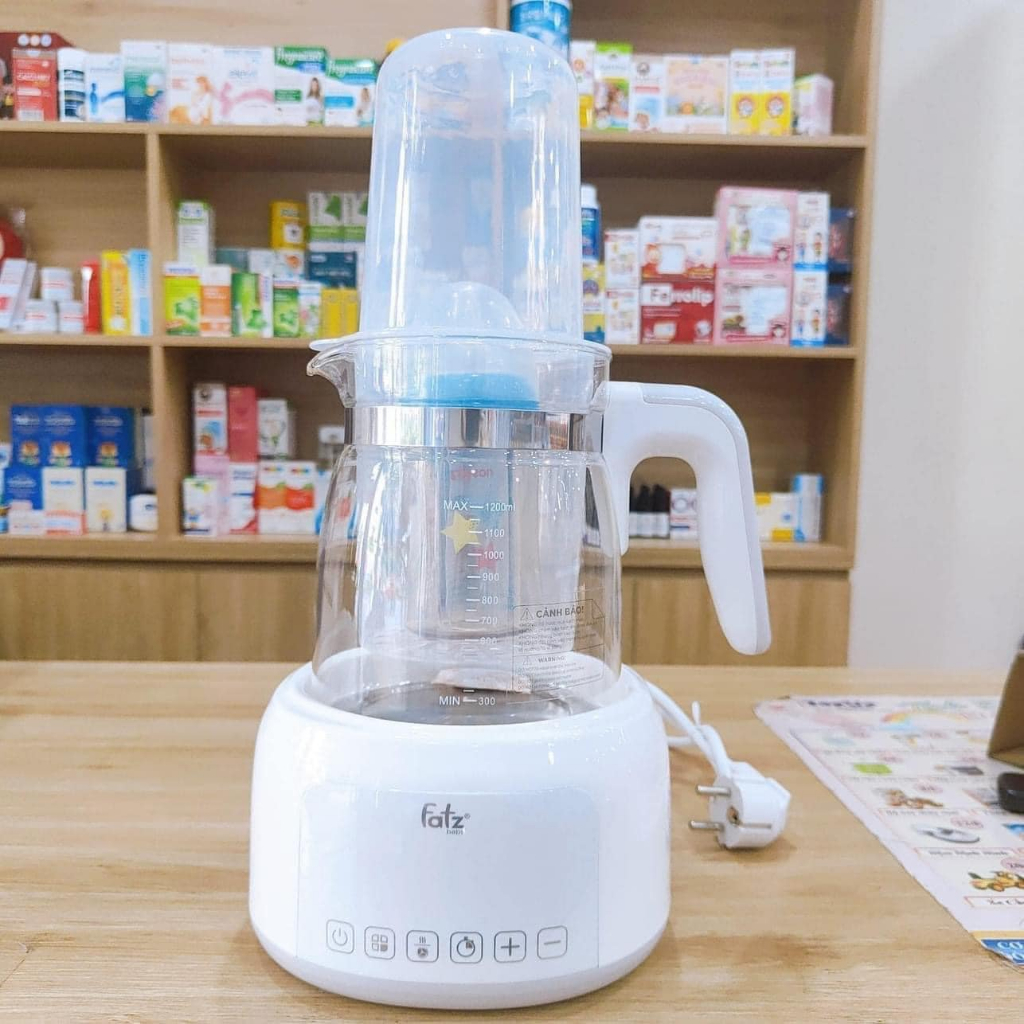 MÁY ĐUN NƯỚC VÀ HÂM NƯỚC PHA SỮA ĐIỆN TỬ QUICK 12 FATZBABY - FB3503HB