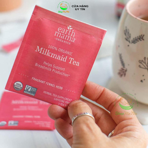 Trà lợi sữa hữu cơ Earth Mama Milkmaid Tea 16 túi lọc.