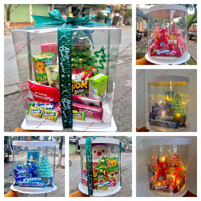 Box quà tặng bánh kẹo giáng sinh, noel
