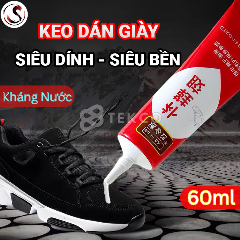 Tuýp Keo Dán Giày, Sửa Giày Chống Thấm Nước 60ml - Keo Dán Sửa Chữa Giày Siêu Dính