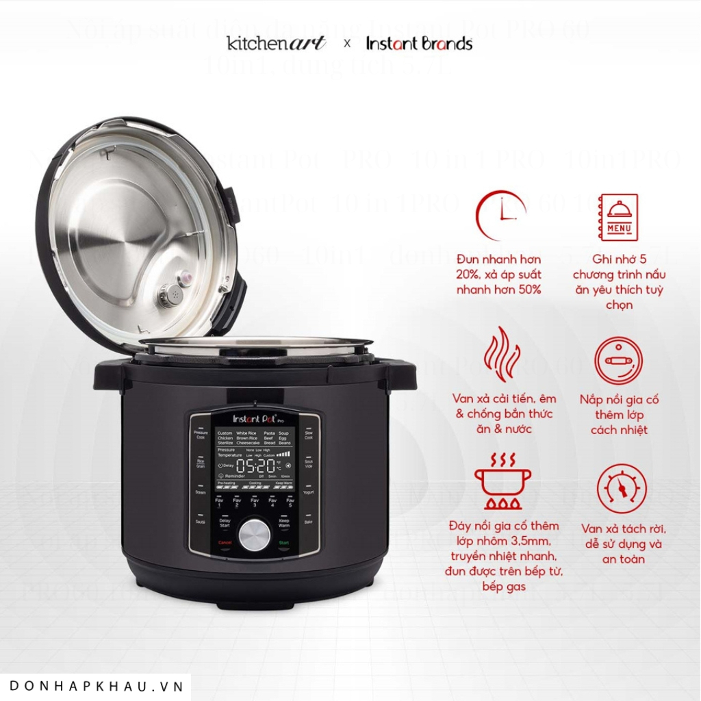 Nồi áp suất đa năng Instant Pot Pro 10 in 1