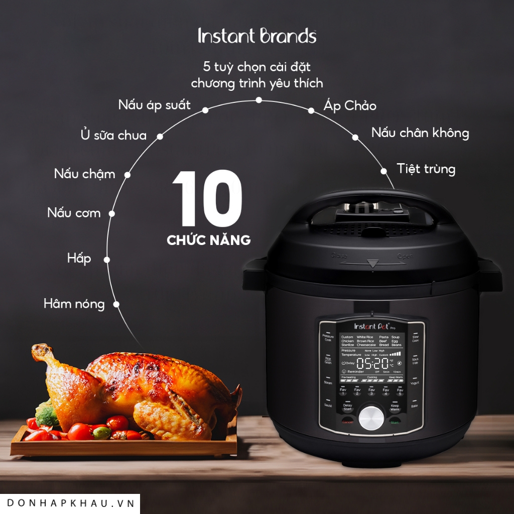 Nồi áp suất đa năng Instant Pot Pro 10 in 1