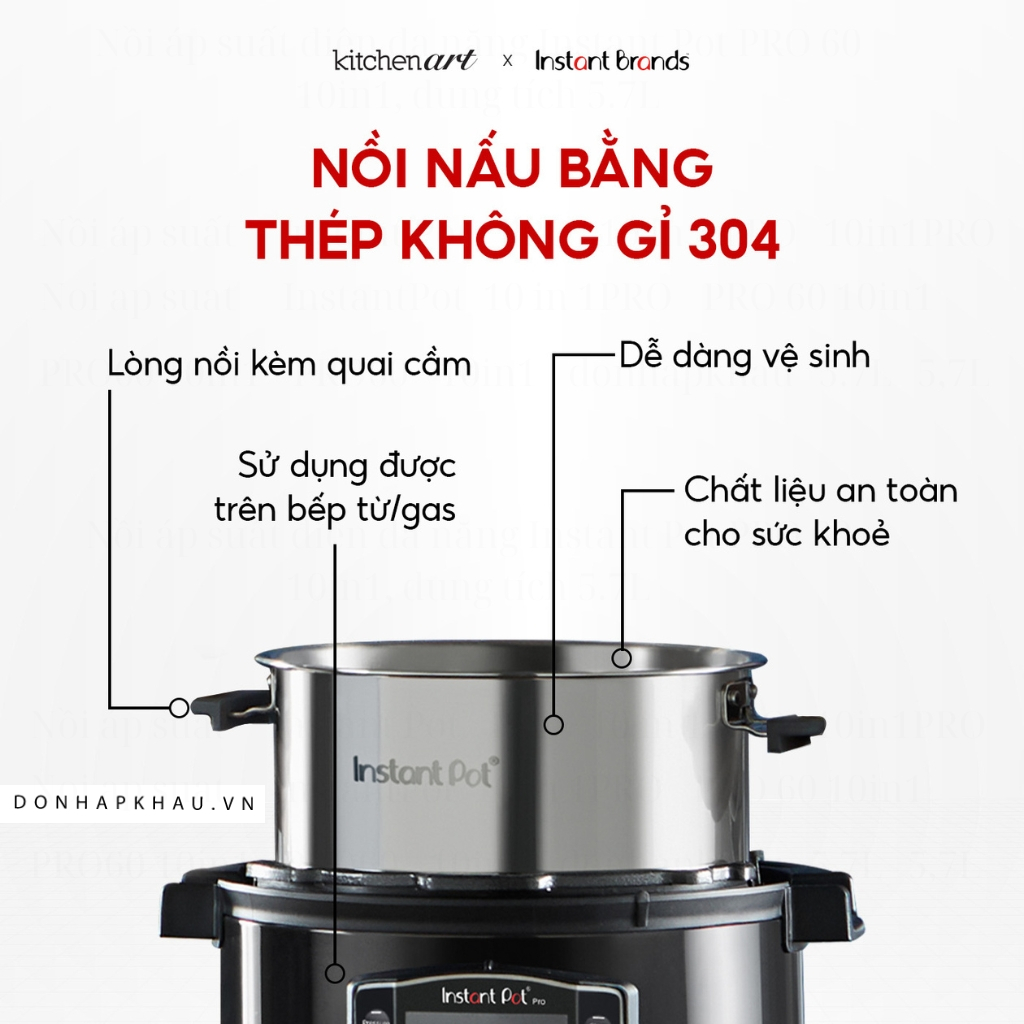 Nồi áp suất đa năng Instant Pot Pro 10 in 1