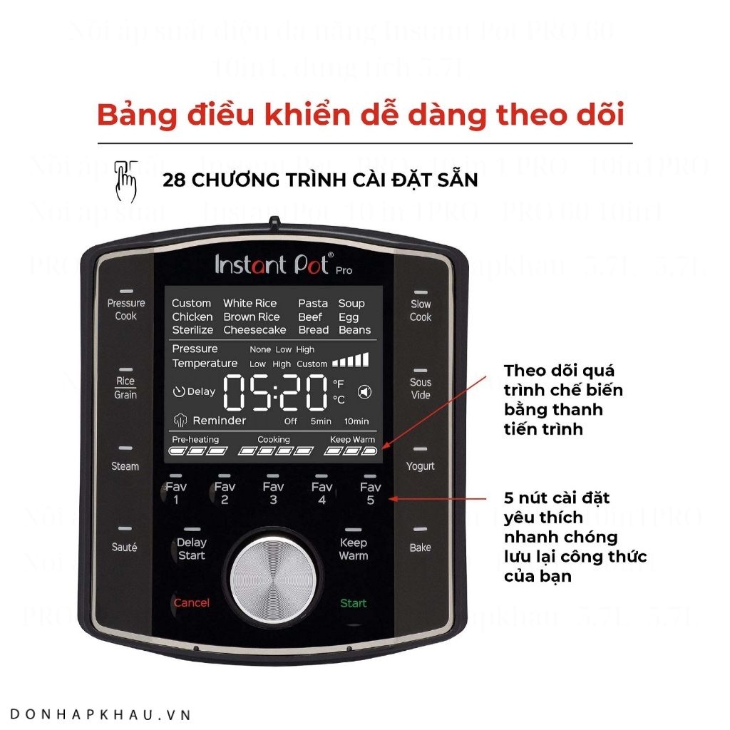 Nồi áp suất đa năng Instant Pot Pro 10 in 1