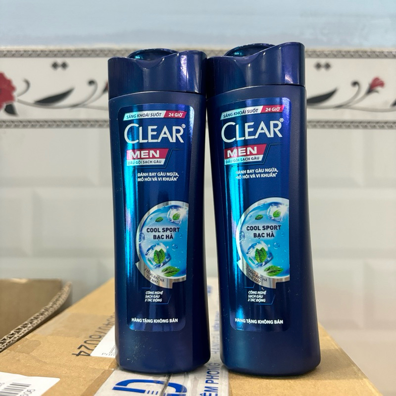 70g-Dầu Gội Clear Men Bạc Hà Đánh Bay Gàu Ngứa Mồ Hôi Và Vi Khuẩn