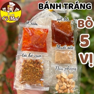  Bánh Tráng Phơi Sương Sate Tỏi Ớt Sate sả Ớt Rim Mật Ong Sốt Bò Sốt Me 