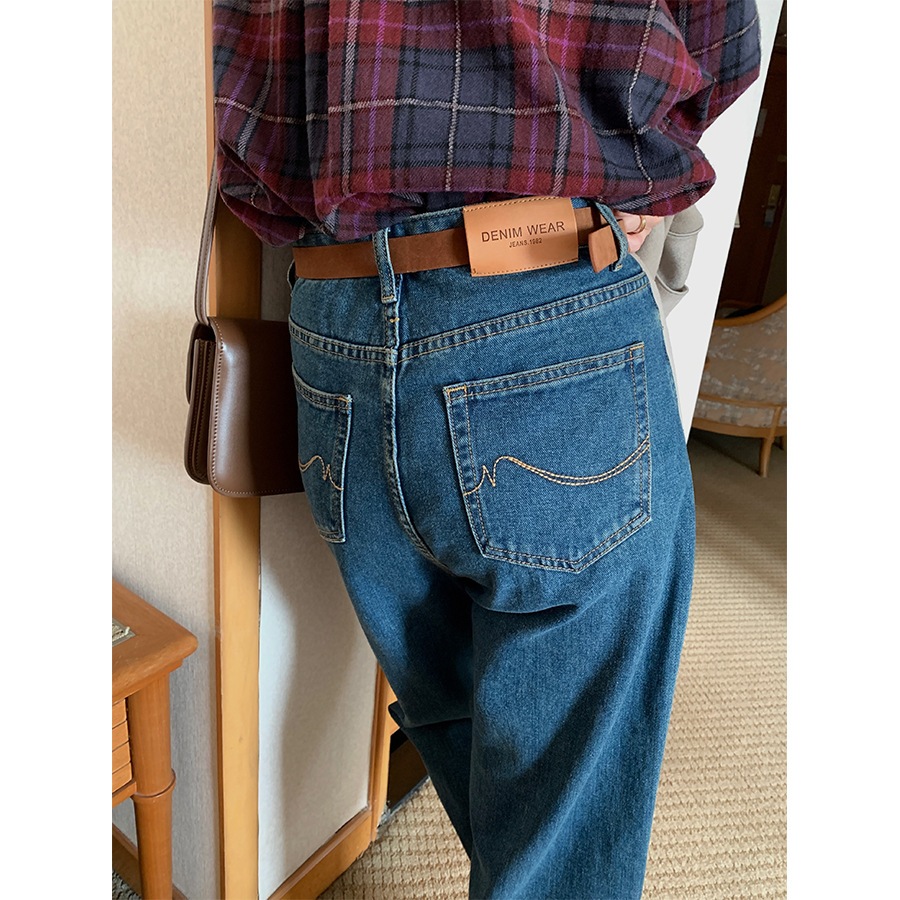 Dây nịt thắt lưng da nữ Bản nhỏ Kim loại Khóa gài Dây lưng da nữ Retro Phong cách Hàn Quốc Vintage