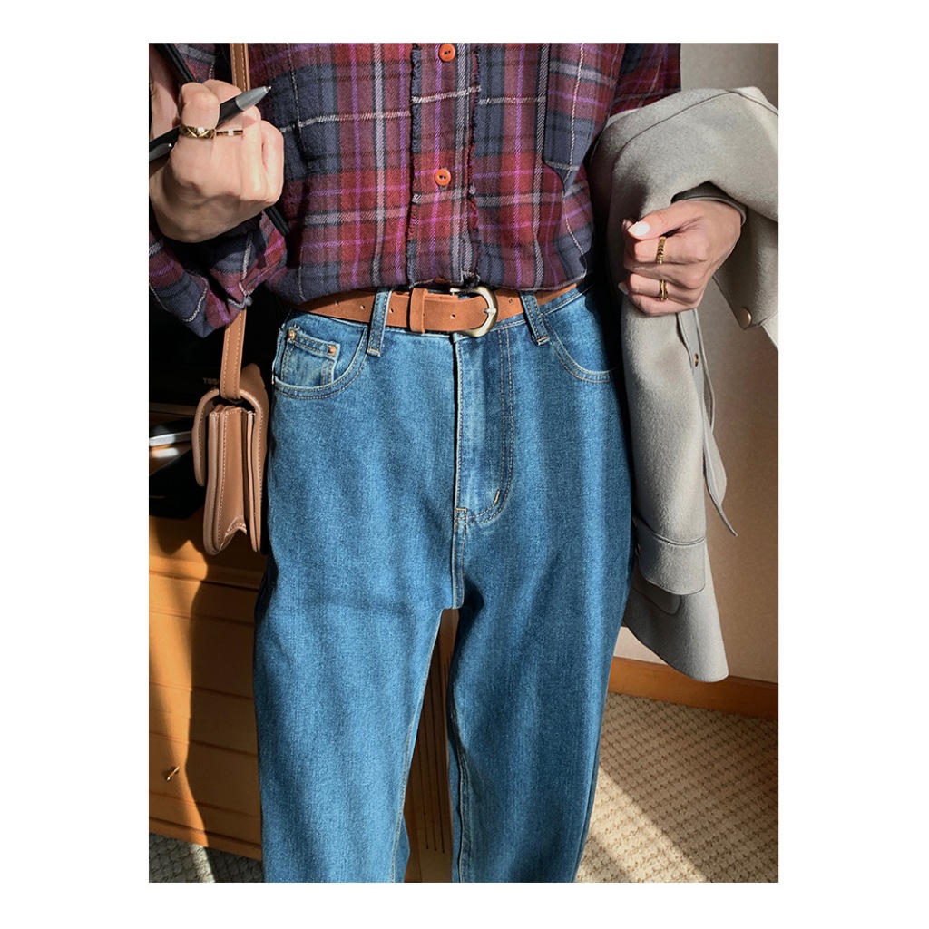 Dây nịt thắt lưng da nữ Bản nhỏ Kim loại Khóa gài Dây lưng da nữ Retro Phong cách Hàn Quốc Vintage