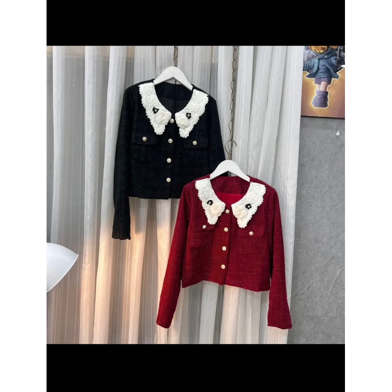 SET DẠ NHUNG CỔ THÊU HOA NOOR BIGSIZE 55-95KG