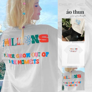 Áo thun unisex tay lỡ form rộng nam nữ cực xinh (Freeship ♥️)