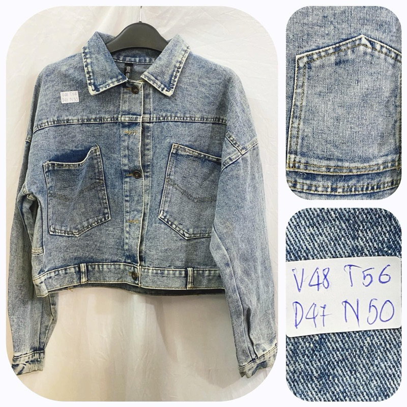 ÁO KHOÁC JEANS 2hand  A + C