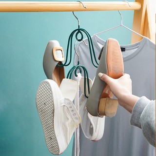 Móc treo 2 nhánh bọc nhựa phơi giày dép, quần áo - giá treo phơi giày 2 nhánh - móc phơi giày, dép, phụ kiện