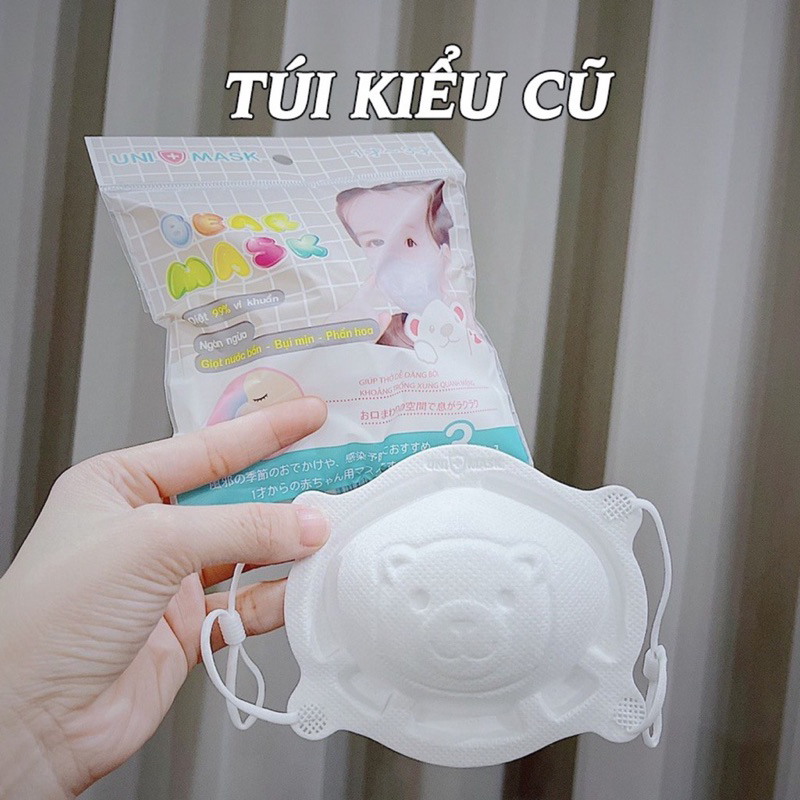 Khẩu Trang Gấu Cho Bé Unimask 3D Kháng Khuẩn