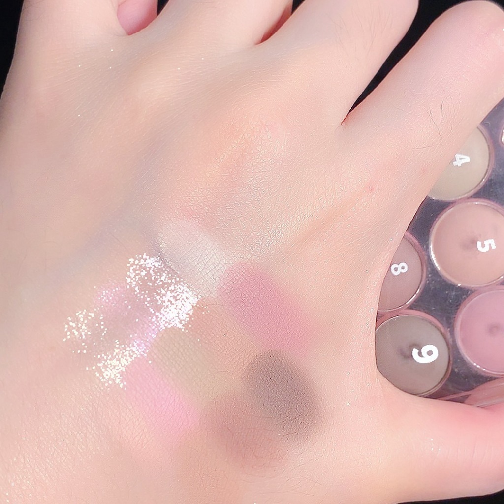 Bảng phấn mắt SWEET MINT 12 ô tông hồng đất lấp lánh bền màu - pathouse