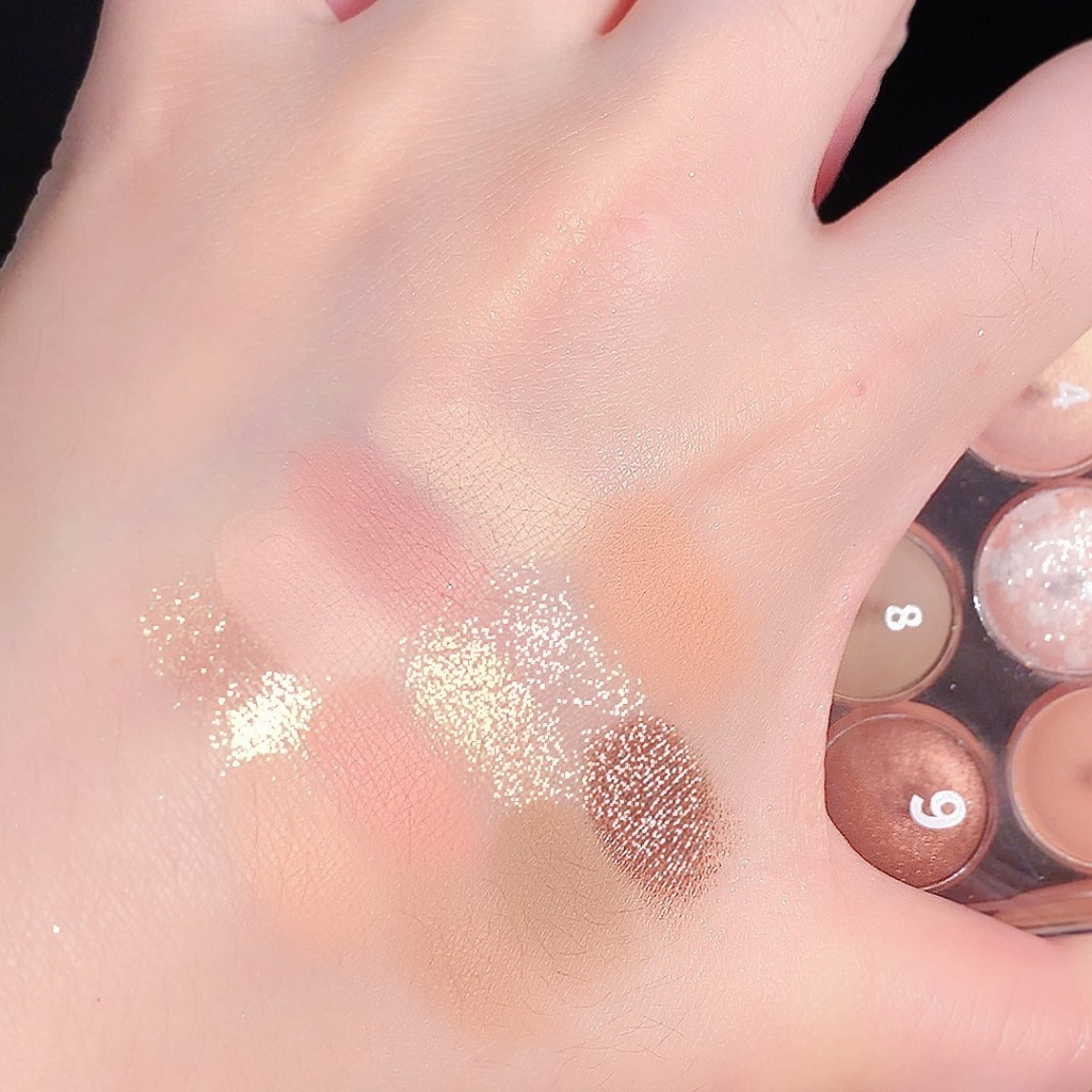 Bảng phấn mắt SWEET MINT 12 ô tông hồng đất lấp lánh bền màu - pathouse