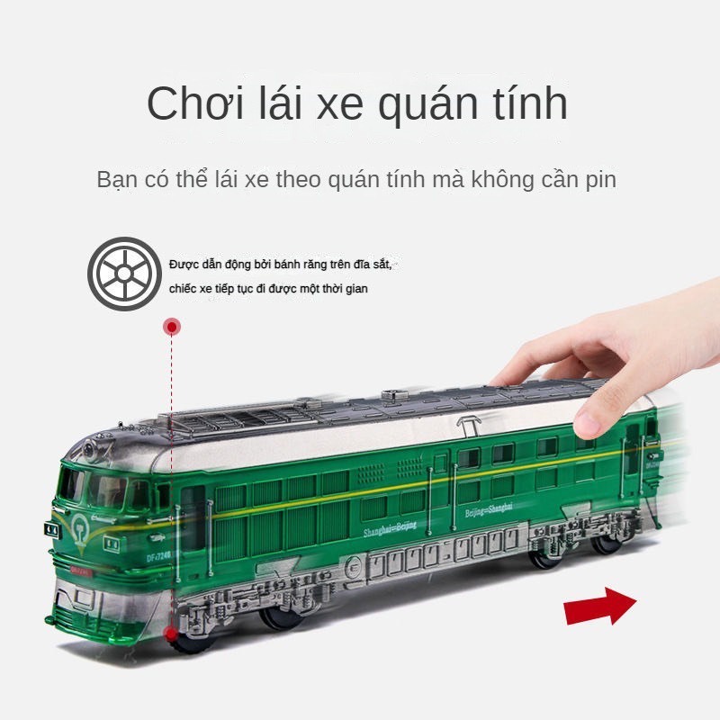 Đồ Chơi Mô Hình Tàu Hỏa Xe Lửa Điện Giả Hợp Kim Cho Trẻ Em Có Đèn Và Âm Thanh - Đồ Chơi Trẻ Con Giá Rẻ A1