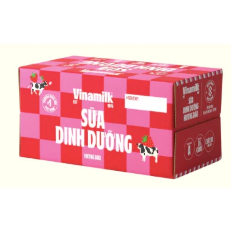 Thùng 48 Túi Sữa Vinamilk 220ml Có Đường / Ít Đường / Không Đường / Dâu / Socola