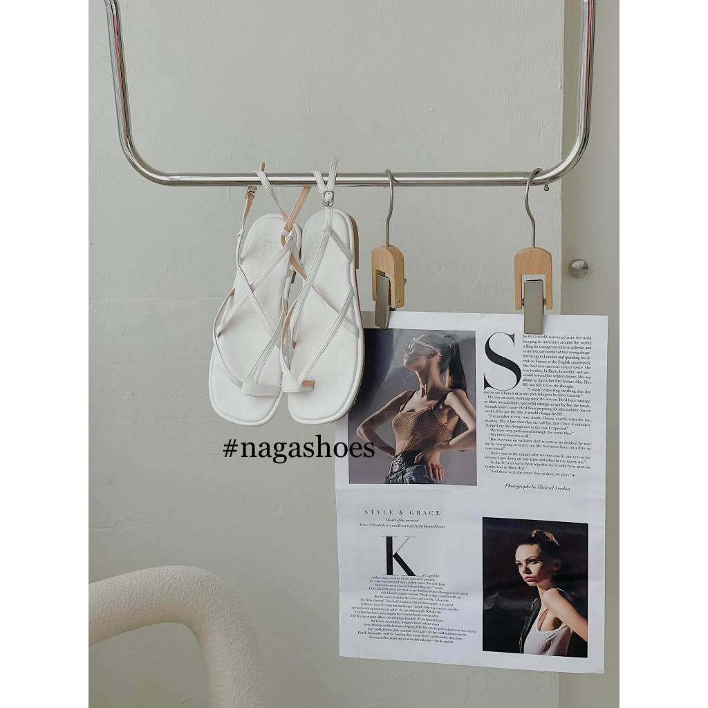 SANDAL NAGASHOES ĐẾ BỆT QUAI DÂY LA MÃ NAS237