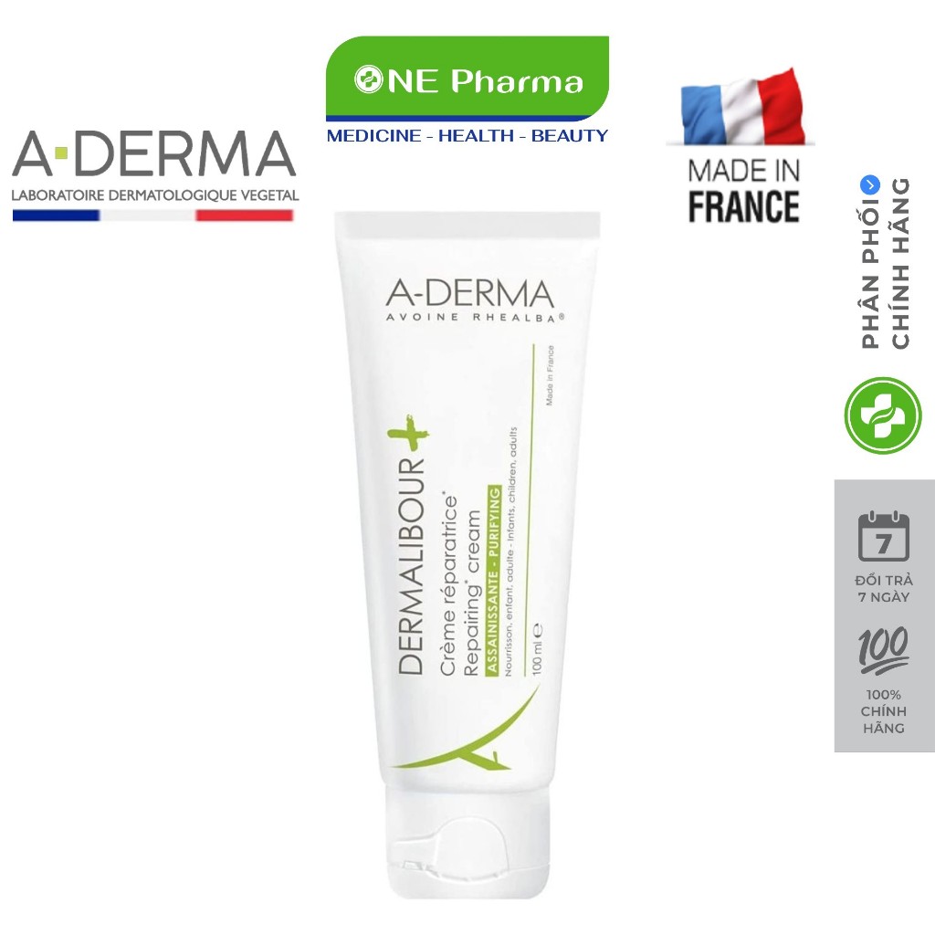 Kem dưỡng ẩm làm dịu và phục hồi cho da A-Derma Dermalibour+ Repairing Cream 50ml