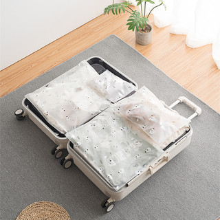 Túi Đựng Quần Áo, Túi Đựng Đồ Cá Nhân Khi Đi Du Lịch Hoạ Tiết Xinh Xắn, Có Thể Gấp Gọn Tiện Dụng