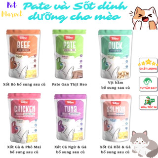  Pate Tellme cho mèo- Sốt thịt và rau củ dinh dưỡng cho mèo 🐱