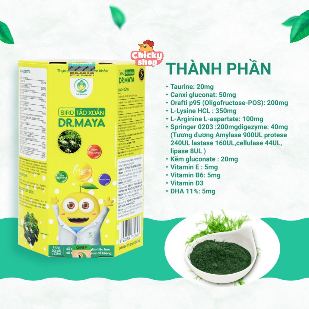 Siro ăn ngon Minion Happy Dr.Maya hỗ trợ cải thiện biếng ăn, giúp bé ăn ngon ngủ ngon (hộp 30 gói)